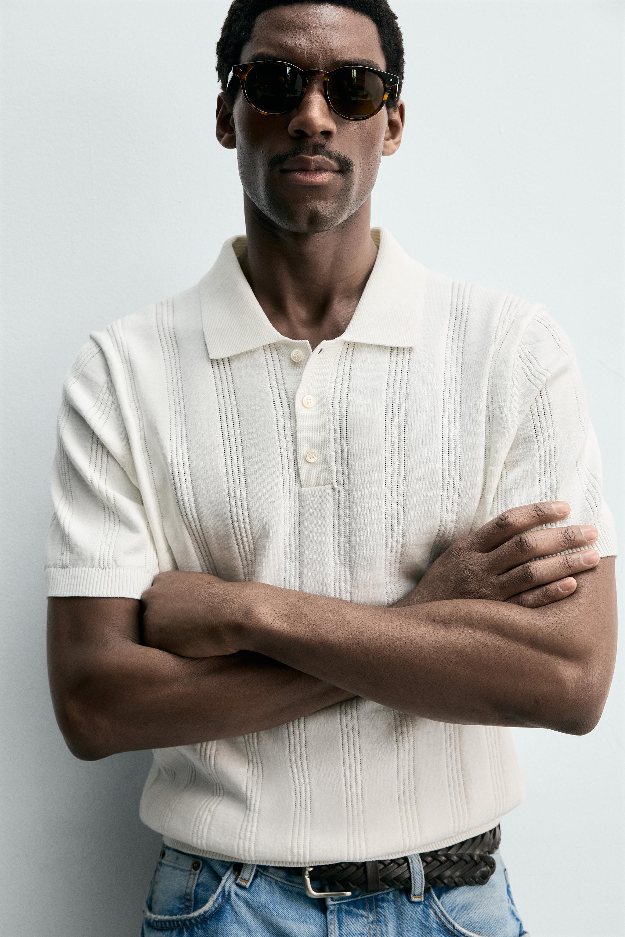 POLO EN MAILLE REGULAR FIT STRUCTURÉ
